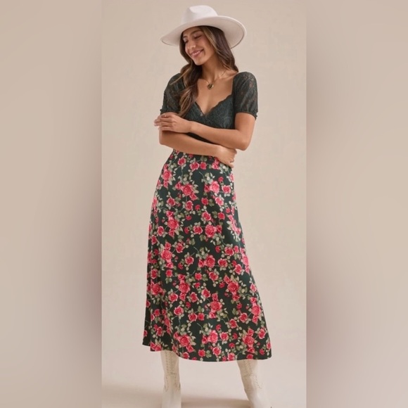 Altar'd State Clydie Floral Maxi Dress - Picture 1 of 4